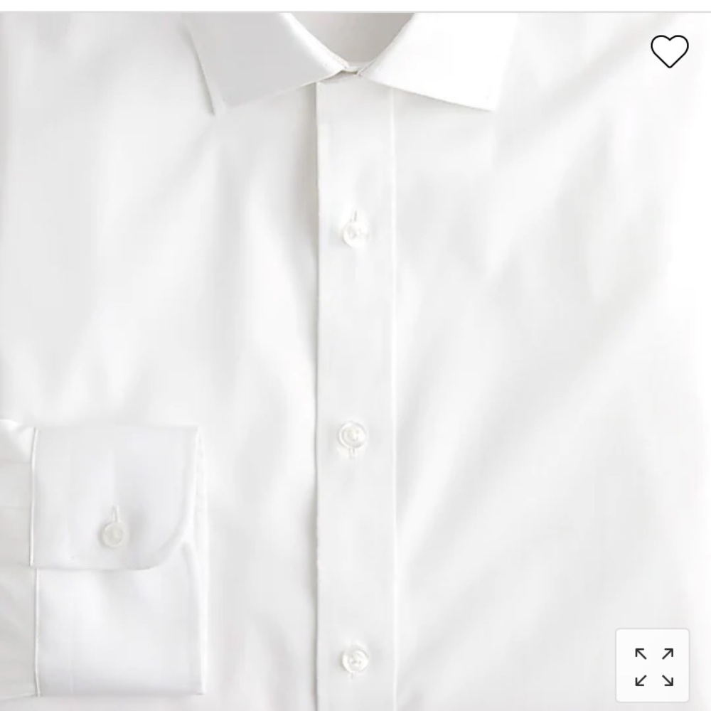 J crew Bowery wrinkle-free stretch cotton shirt with spread collar AV829 - Picture 2 of 3